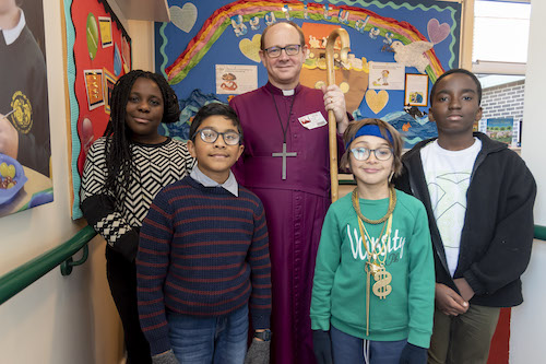 The visit of Rt Revd Rob Wickham to St Michael at Bowes school, 25-11-2021